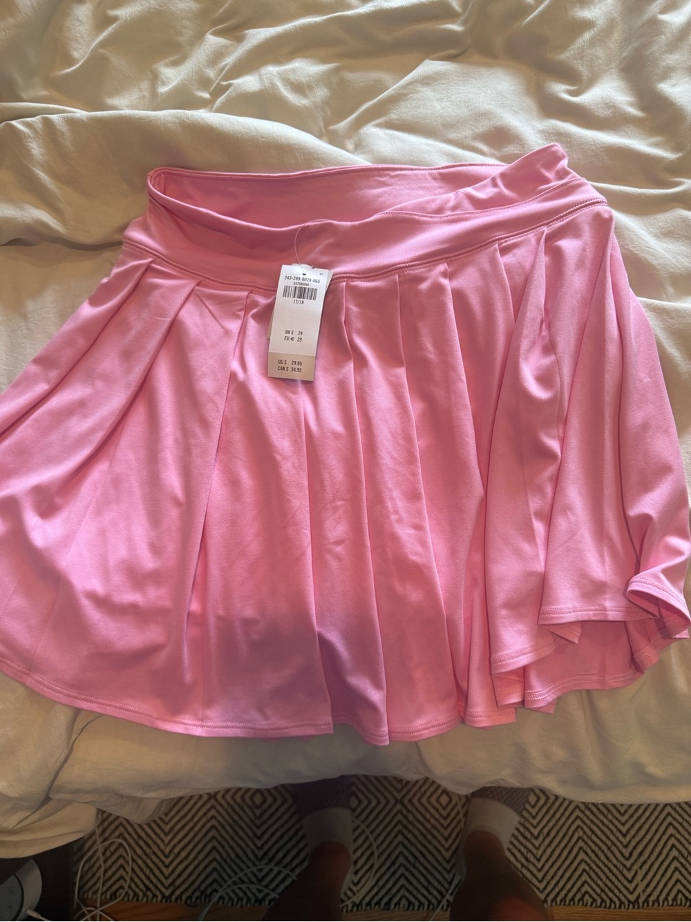Abercrombie & Fitch Pink Pleated Skater Skirt